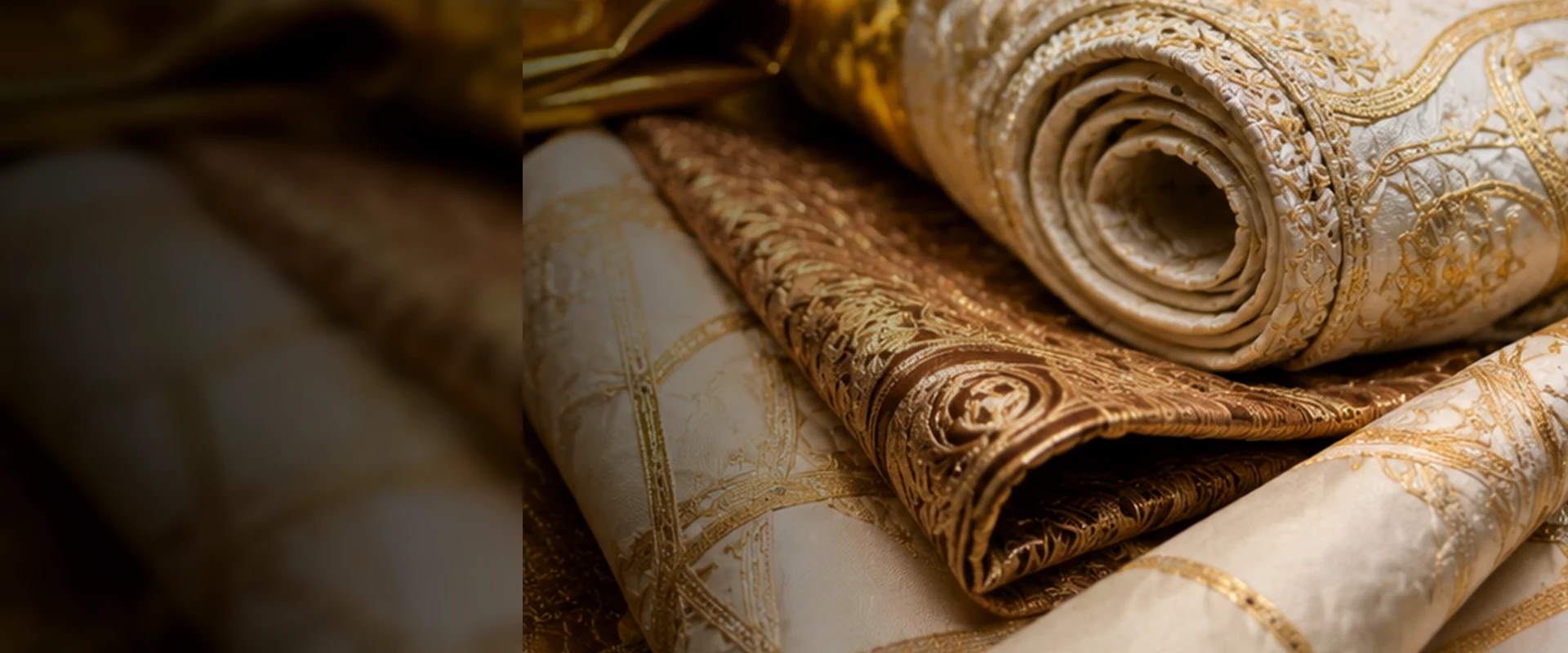 Bazin riche ivoire et or — Ubangui Royal Bazin